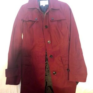 Banana Republic Women’s Maroon Long Jacket - XS